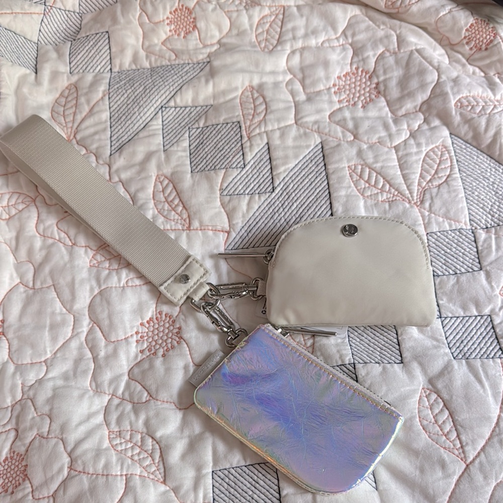 NWT Lululemon dual pouch wristlet